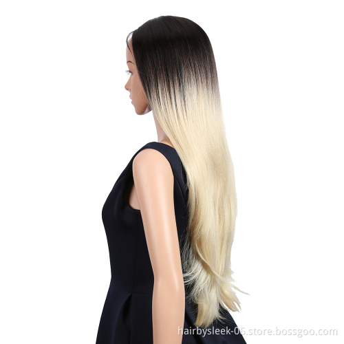 100%virgin honey blonde full head natual straight wave lace front women front HD 360 pre pluck synthetic hair lace wigs straight